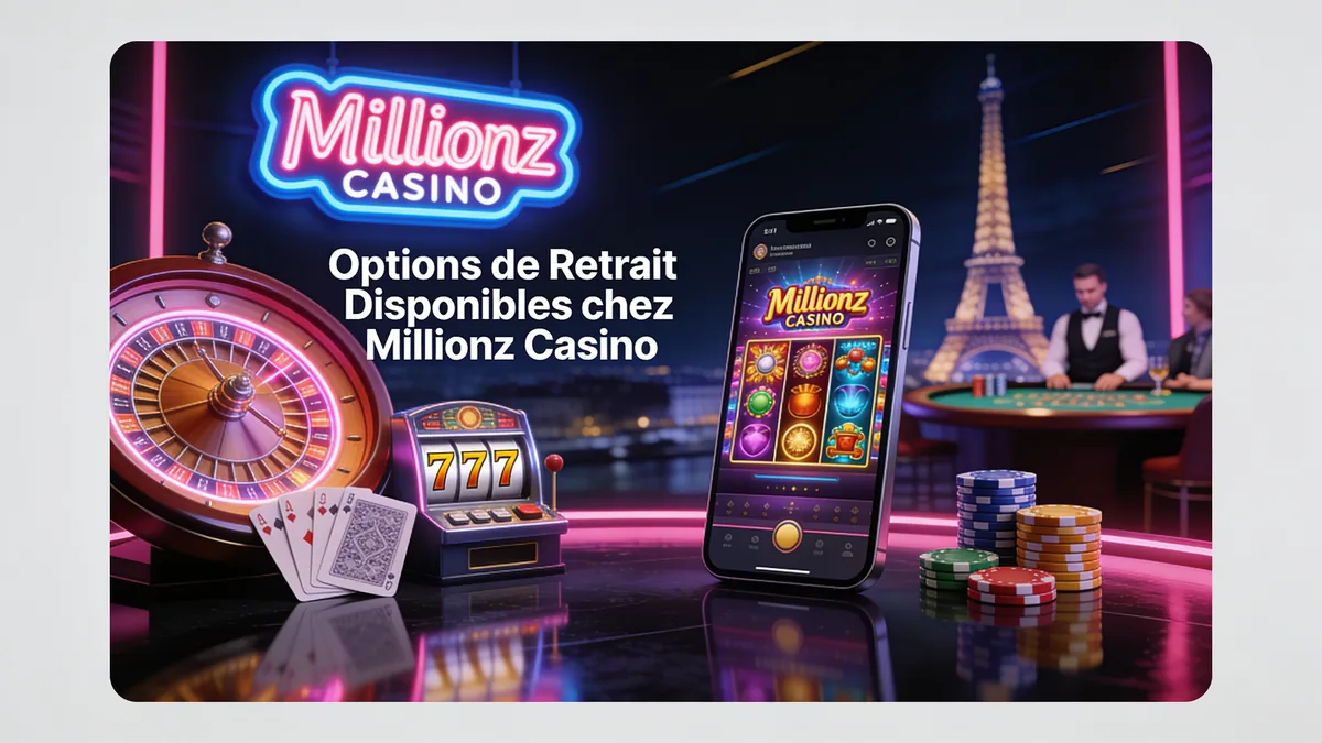 Options de Retrait Disponibles chez Millionz Casino : guide millionz casino pour les joueurs en France